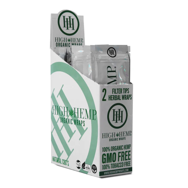HIGH HEMP ORGANIC WRAP MIX NATURAL 25CT 1 BOX