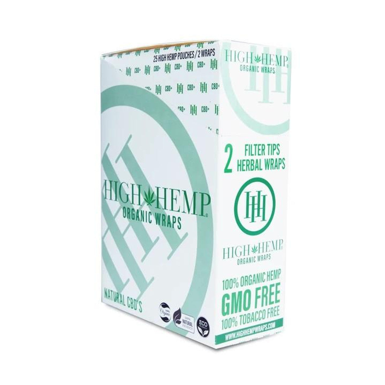 HIGH HEMP ORGANIC ROLLING PAPER WHITE 1-1/4 25CT