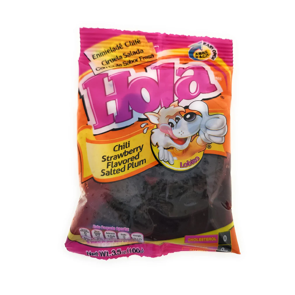 HOLA CHILI STRAWBERRY FLAVORED SALTED PLUM 12PK 3.5OZ 1CT