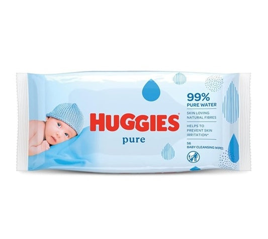 HUGGIES BABY WIPE PURE 56PK 1CT
