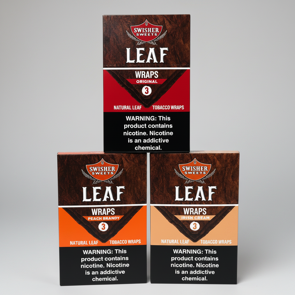 SWISHER SWEET F.P LEAF WRAPS $2.79 10/3PK