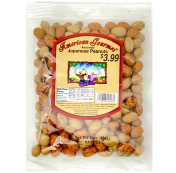 AMERICAN GOURMET (JAPANESE PEANUTS) $3.99 10OZ 1CT
