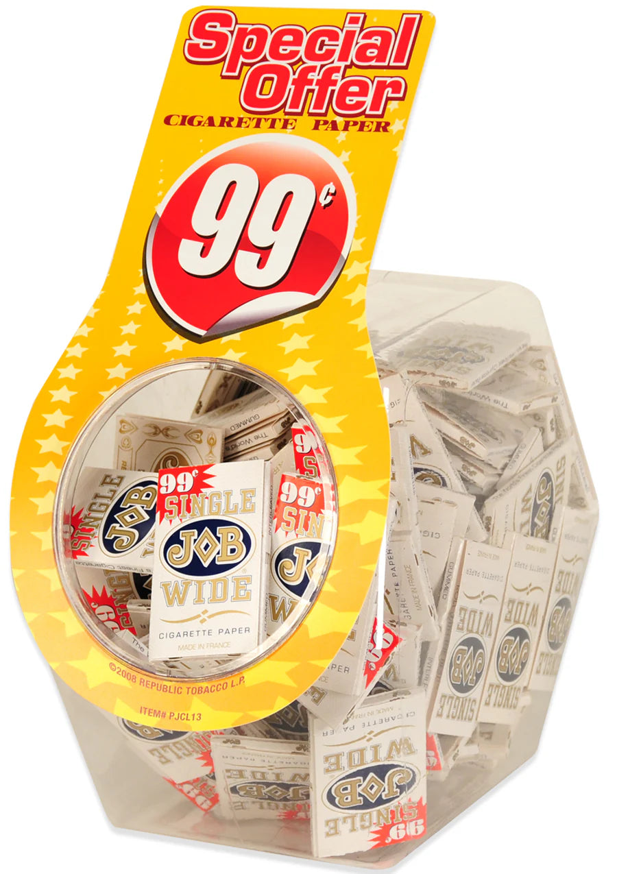 ROLLING PAPERS JOB WHITE WIDE JAR 100CT