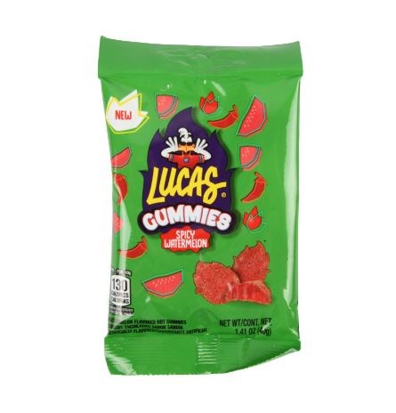 CANDY LUCAS GUMMIES SPICY WATERMELON 1.41 OZ 1CT
