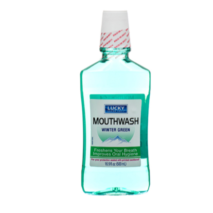 MOUTHWASH LUCKY WINTER GREEN 16.9OZ