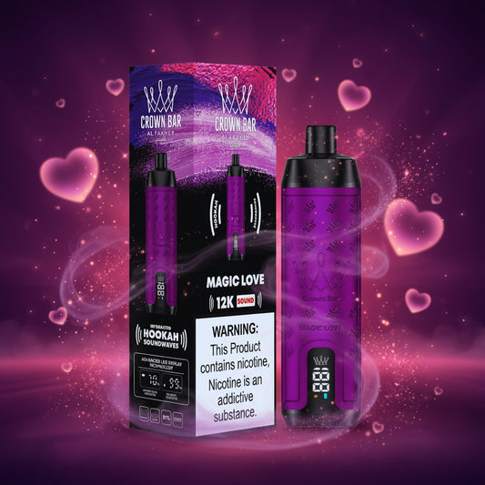 VAPE CROWN BAR AL FAKHER 12K 5PK  MAGIC LOVE