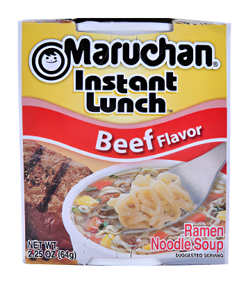 SOUP MARUCHAN CUP BEEF 2.25OZ 12PK