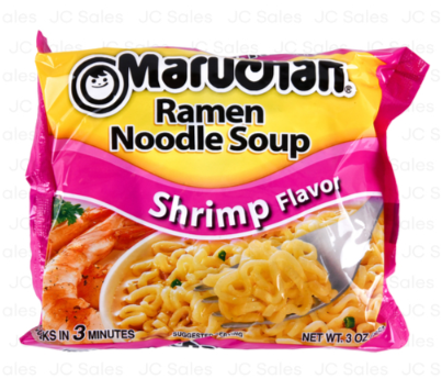 SOUP MARUCHAN BAGS SHRIMP 3OZ 24PK
