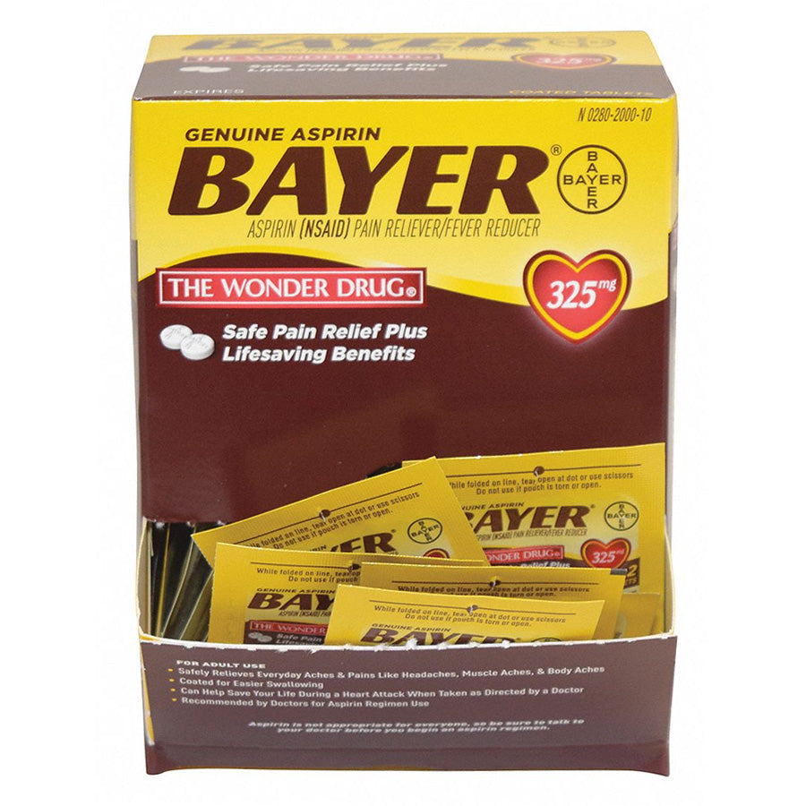 MEDICINE BAYER PAIN RELIEF 2 CT TABLET 25CT PER BOX 325MG