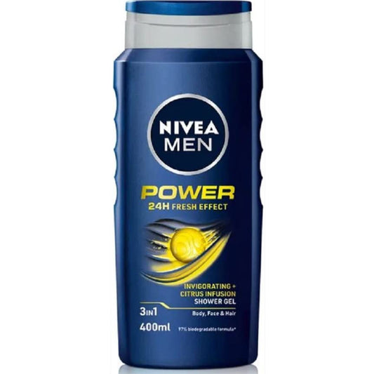 BODY WASH NIVEA 3IN1 POWER 400ML