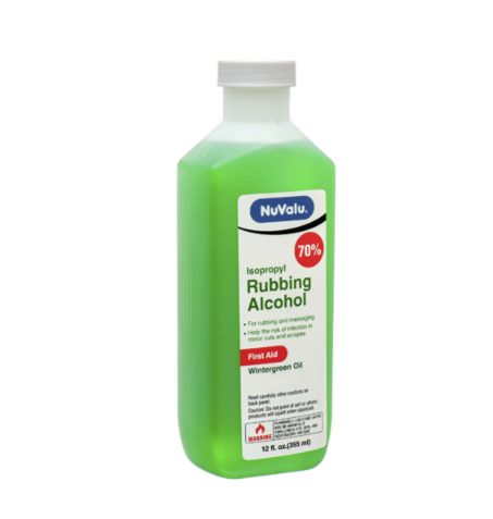 RUBBING ALCOHOL NUVALU WINTERGREEN 70% 12 OZ 1CT