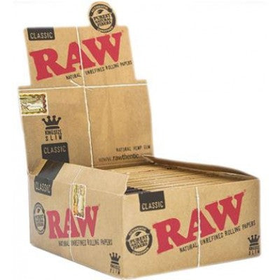 RAW PAPER ROLLING KING CLASSIC 50CT