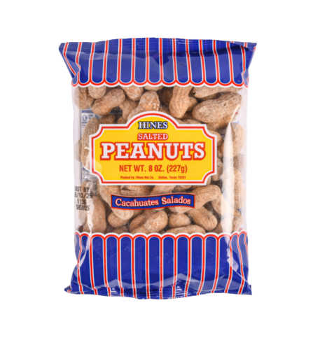 HINES PEANUTS SALTED ROASTED 8 OZ 1CT