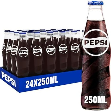 PEPSI GLASS BOTTLE 250ML 24PK 1CT