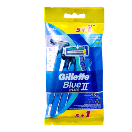 RAZORS GILLETTE BLUE 5 + 1PK 1CT