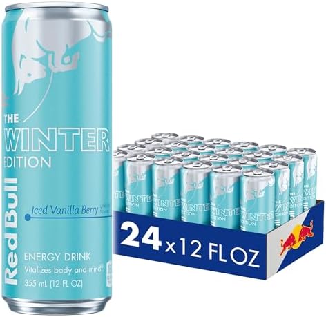 REDBULL ENERGY ICED VANILLA BERRY SUGAR FREE 12OZ 24PK