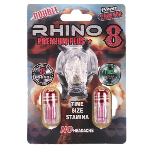 RHINO PILLS 8 2CT 12PK