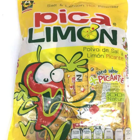 SALT PICA LIMON BAG YELLOW 7OZ 100PK