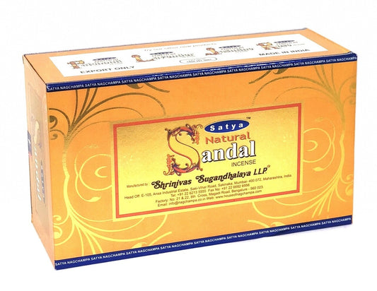 INCENSE NAG CHAMPA NATURAL SANDAL SAGE 12CT