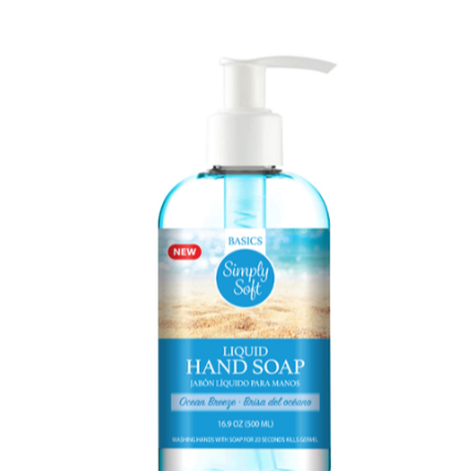 SOAP SIMPLY SOFT HAND WASH 16.9OZ OCEAN 500ML 1CT
