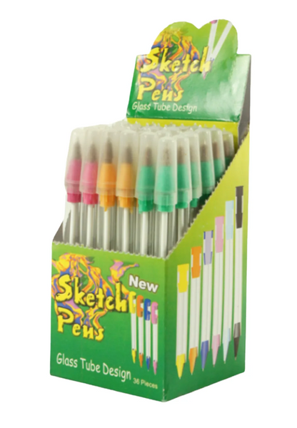 SKETCH PENS GLASS TUBE DESIGN 36 PACK 1CT