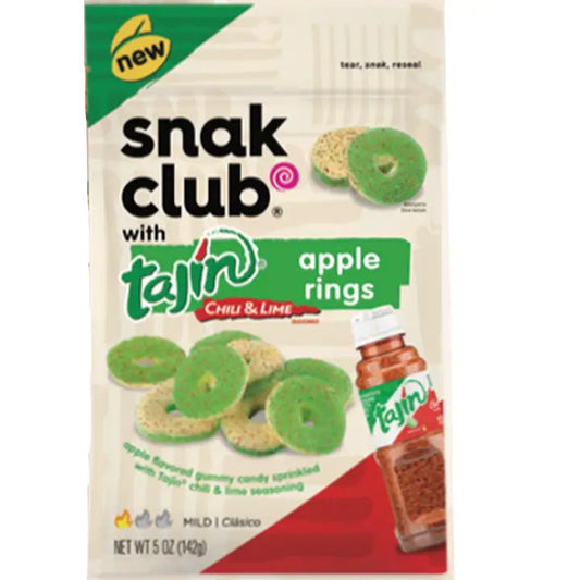 SNAK CLUB APPLE RING CHILI & LIME TAJIN 5OZ 1CT