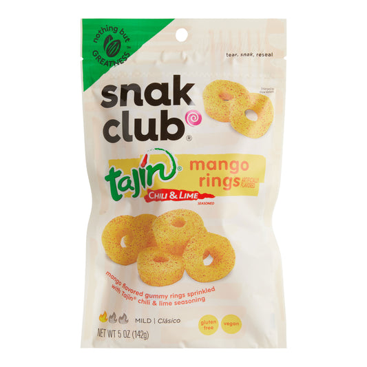 SNAK CLUB MANGO RINGS CHILI & LIME TAJIN 5OZ 1CT
