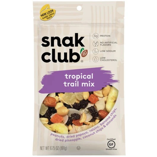 SNAK CLUB TROPICAL TRAIL MIX 6.75OZ 1CT