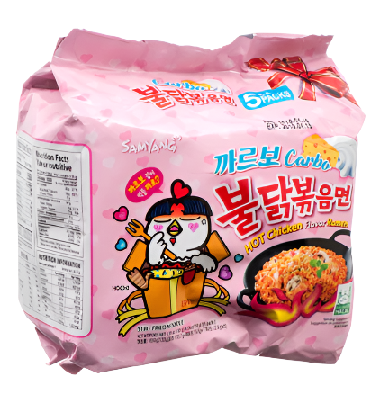 SOUP BULDAK BAGS CARBONARA 4.58OZ 5PK