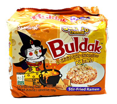 SOUP BULDAK BAGS QUATTRO CHEESE 5.11OZ 5PK
