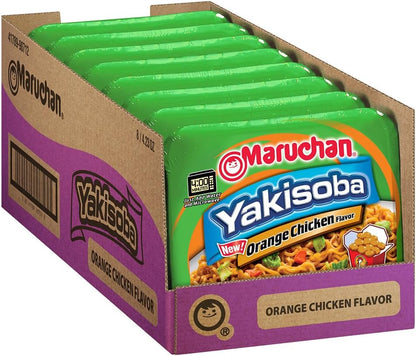 SOUP MARUCHAN YAKISOBA ORANGE CHICKEN 4.23 OZ 8CT