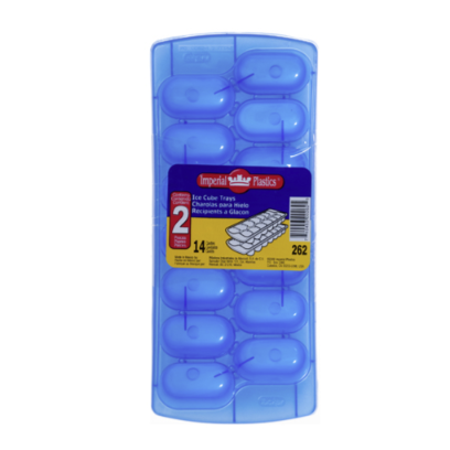 ICE CUBE TRAY 2PK BLUE CLR 1CT