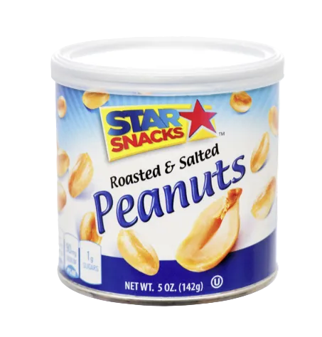 STAR SNACKS ROASTED & SALTED PEANUTS 5 OZ 1CT