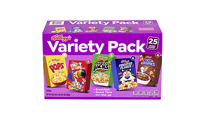 KELLOGG'S VARIETY PACK 25PK
