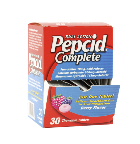 PEPCID COMPLETE CHEWABLE TABLETS 30 CHEWABLE 1 DISPLAY