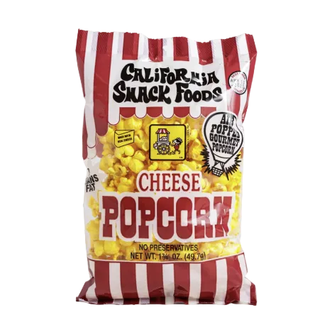 CALIFORNIA SNACKS CHEESE POPCORN 1.75 OZ 24PK