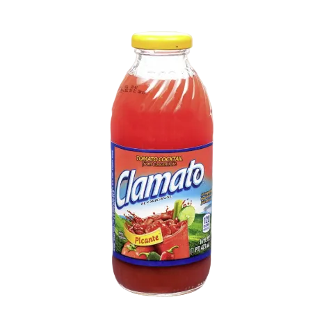CLAMATO 16OZ PICANTE GLASS 12PK