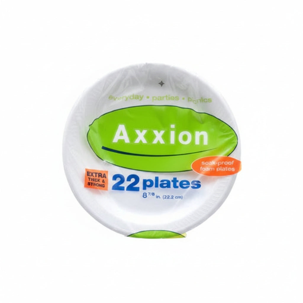 PLATE FOAM ROUND PLATE 8.75" WHITE 22PK 1CT