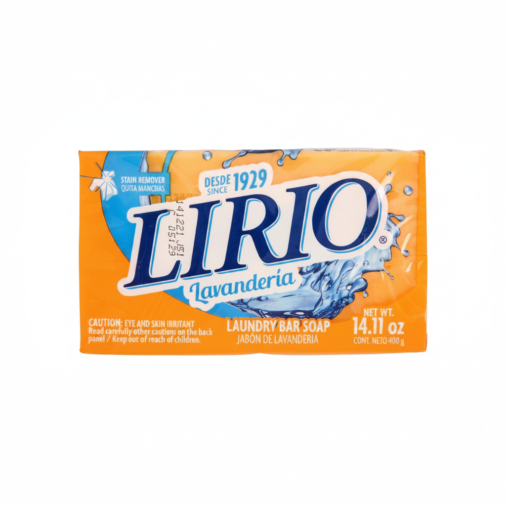 DETERGENT LIRIO LAUNDRY BAR 400 GR #YELLOW 1CT