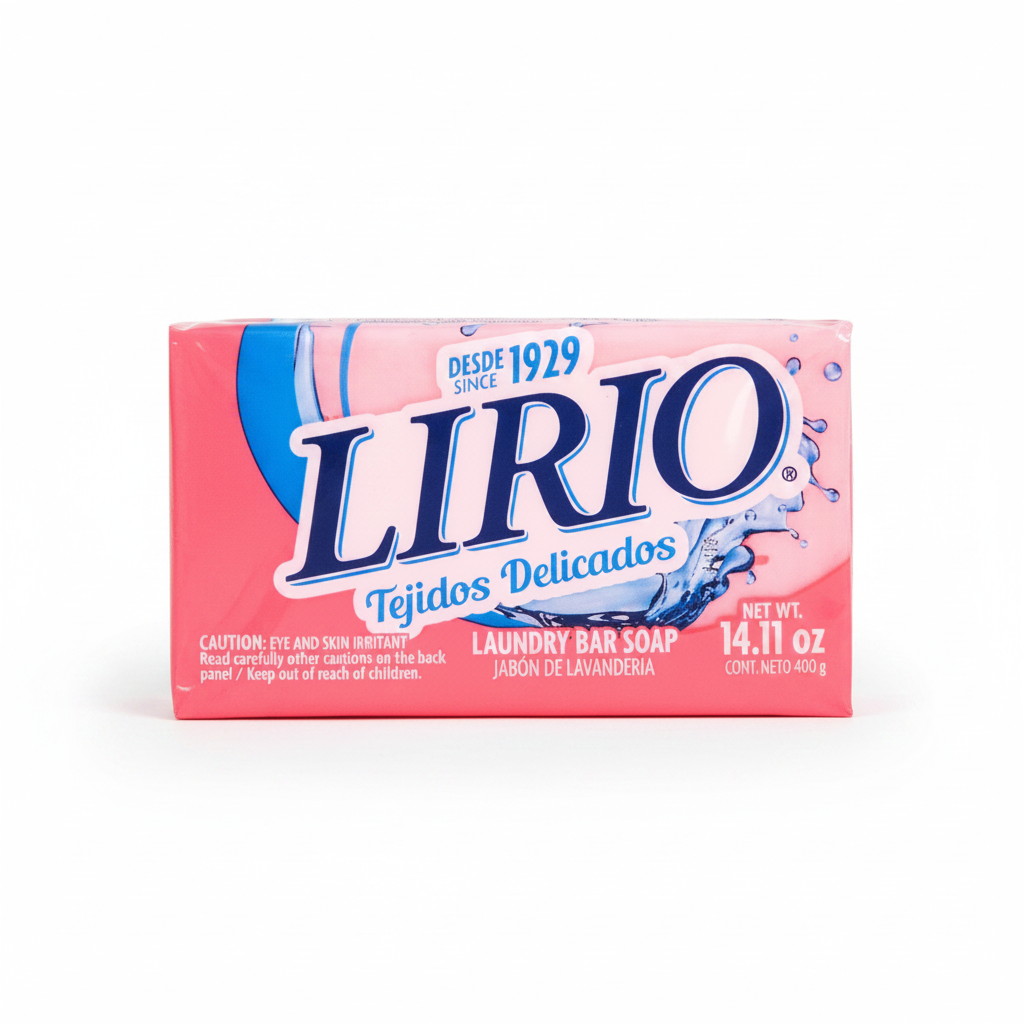 DETERGENT LIRIO LAUNDRY BAR 400 GR #PINK 1CT