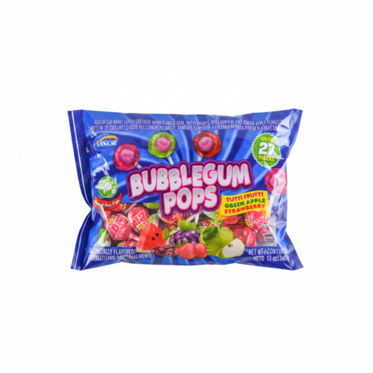 CANDY ARCOR BUBBLEGUM POPS ASST 12 OZ 1CT