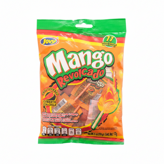 CANDY JOVY MANGO LOLLIPOPS REVOLCADO 6 OZ 1CT