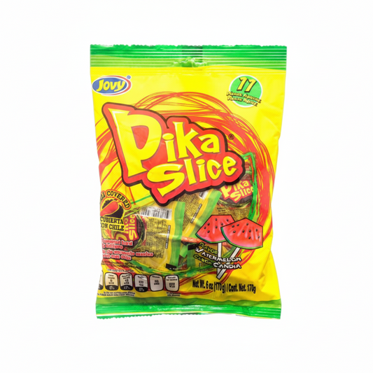 CANDY JOVY PIKA SLICE LOLLIPOPS SANDIA 6 OZ 1CT