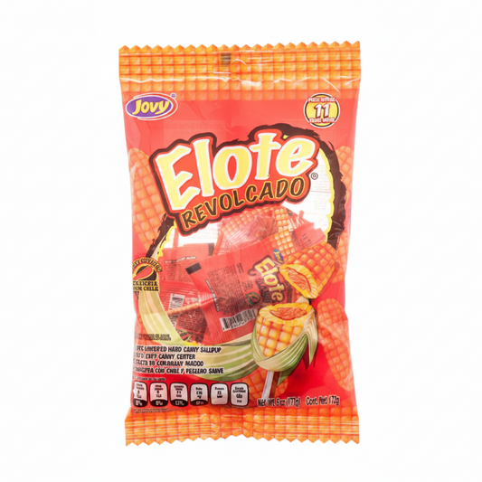 CANDY JOVY ELOTE LOLLIPOPS REVOLCADO 6 OZ 1CT