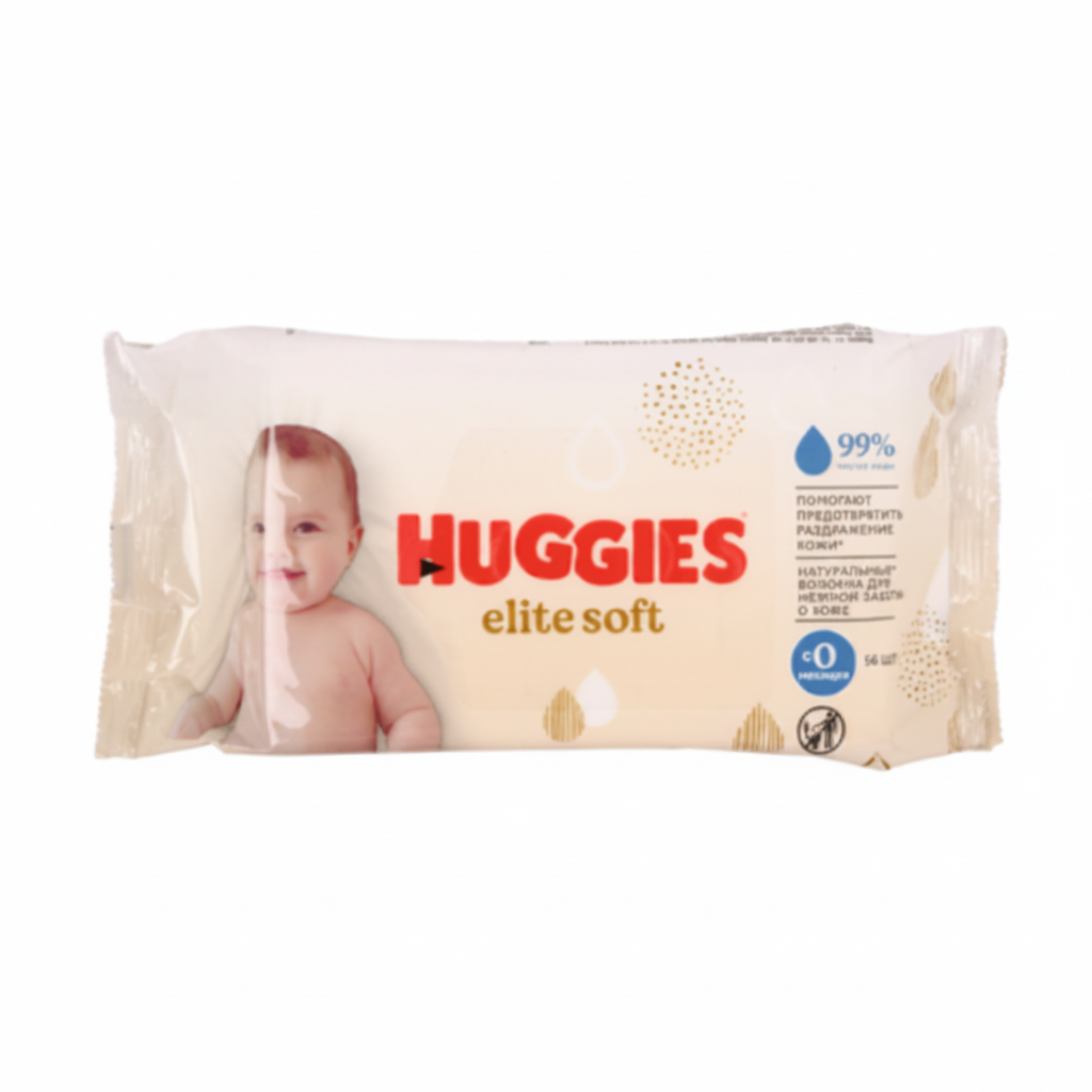 HUGGIES BABY WIPE ELITE SOFT 56PK 1CT
