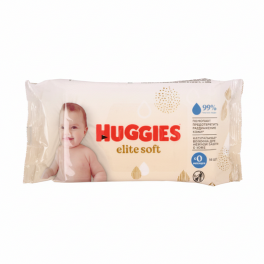 HUGGIES BABY WIPE ELITE SOFT 56PK 1CT