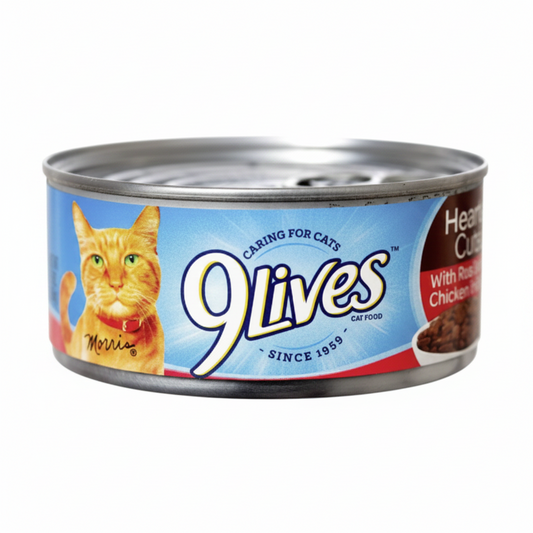 CAT FOOD 9 LIVES CAT FOOD BEEF & CHICKEN IN GRAVY 5.5 OZ 1CT