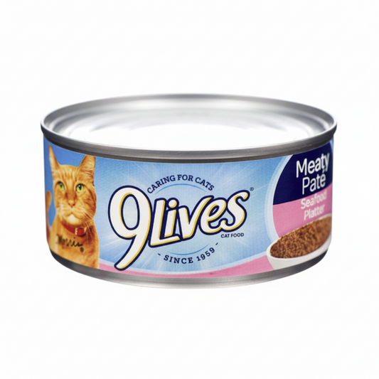 CAT FOOD 9 LIVES CAT FOOD SEAFOOD PLATTER 5.5Z 1CT