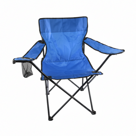 FOLDING OUTDOOR/INDOOR CHAIR BLUE W/ CASE