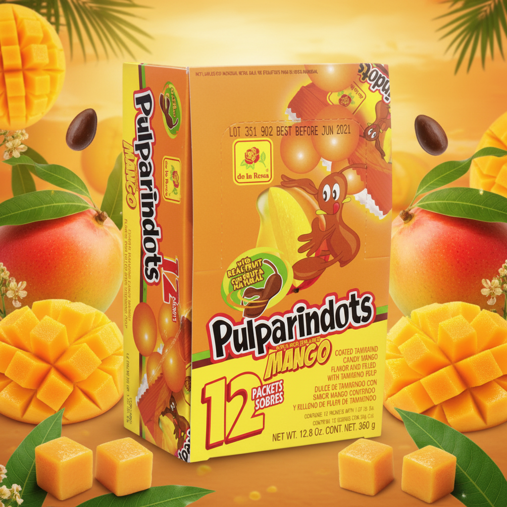 DE LA ROSA PULPARINDOTS MANGO 12PK 1CT